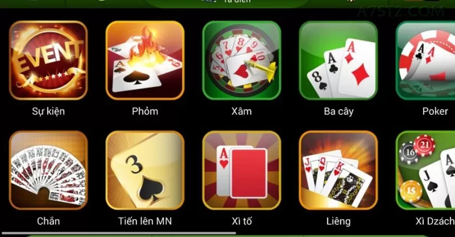 a75 slots no app